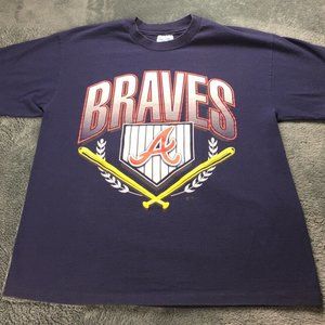 Vintage Single Stitch Atlanta Braves T-Shirt Large